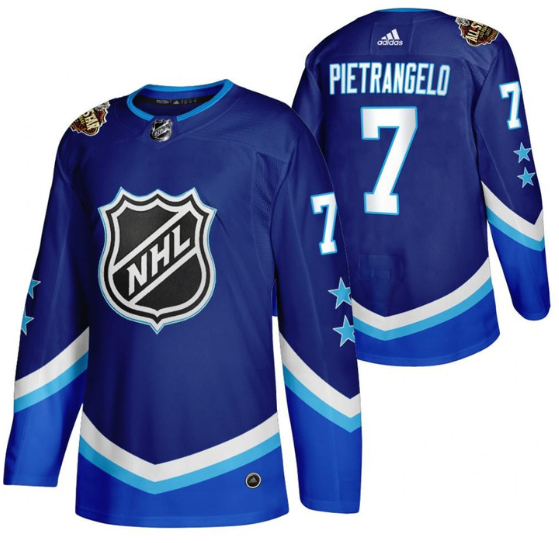 Men's Vegas Golden Knights #7 Alex Pietrangelo 2022 All-Star Blue Stitched Jersey Men's Vegas Golden Knights #7 Alex Pietrangelo 2022 All-Star Blue Stitched Jersey